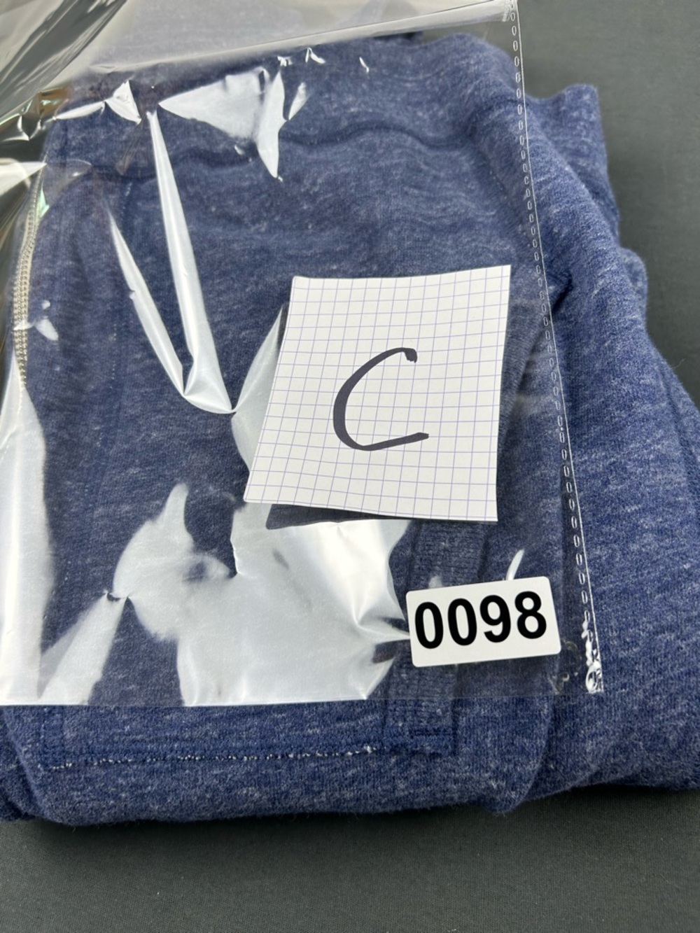 Reigning Champ Heathered Navy Full-Zip Hoodie (c0098) - Picture 7 of 7